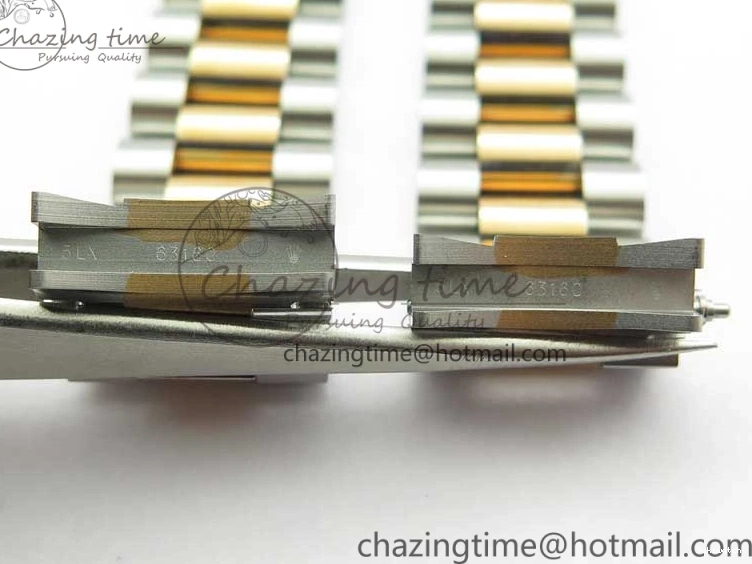 RG SS President Stick Markers NH05A Best GSF 178274 SEIKO 31mm Datejust Edition on Bracelet Dial SS RG Silver 1123